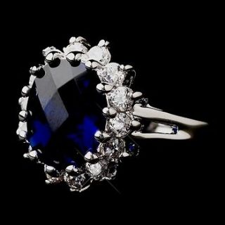 Royal Princess Kate Middleton Inspired Sapphire CZ Engagement Ring 