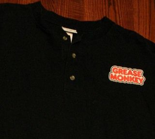 VINTAGE SALE $14 DELIVERED Grease Monkey Logo Long Sleeve T Shirt L