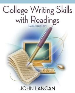   Writing Skills with Readings by John Langan 2007, Paperback