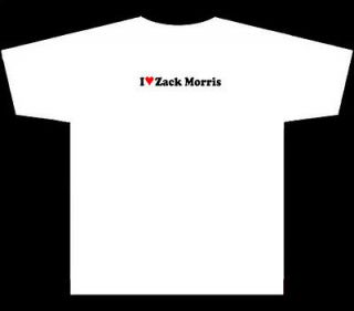 love zack morris 80 s retro t shirt