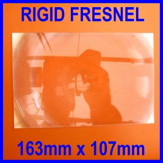 Rigid Fresnel Lens Sheet Magnifier Magnifying Glass 163mm x 107mm (6.5 