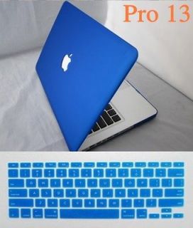   Royal blue Rubberized Hard Case Cover For Macbook Pro 13 Laptop Shell