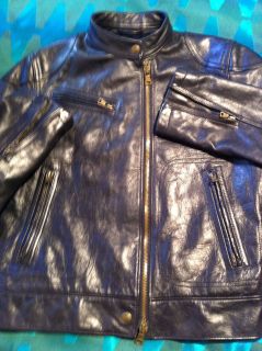 ralph lauren leather motorcycle jacket in Mens Clothing