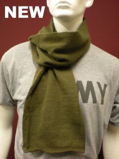 SCARF *US Military Surplus* Olive green. Wool NEW