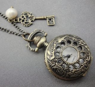 alice in wonderland pocket watch in Jewelry & Watches