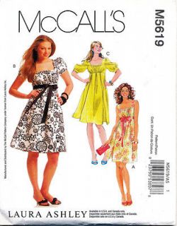   PATTERN 5619 MISSES SZ 14 20 LAURA ASHLEY DRESSES IN TWO LENGTHS