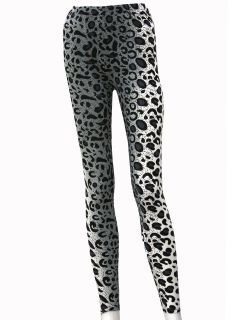 Yelete Womens Leopard Print Leggings Tie Dye Ombre Gradiated Stretch 