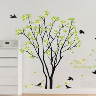 Newly listed 90*60cm Birds Sing On the Tree Wall Stickers Decals Decor 