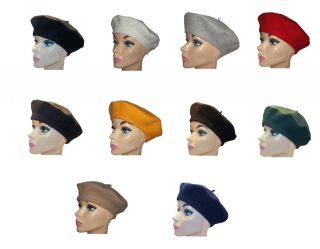 women ladies french beret wool 10 colors to choose more options size 