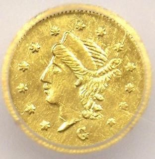 Round Liberty 25C California Gold BG 834   ICG MS60   Rare Coin 