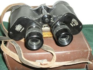 Nippon Kogaku Tokyo 7x 50 Coated Binoculars w/case Occupied Japan 