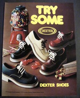   image of Dexter Shoes, Gumball Machine, & Mary Jane Candy Print Ad