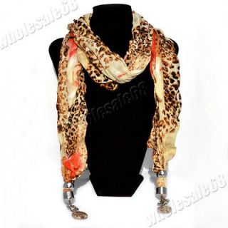 New Jewelry wholesale lot lady/girl leopard print pashmina long Scarf 
