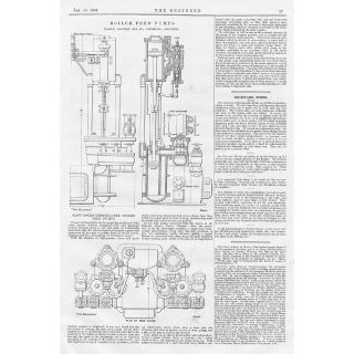 1903 engineering antique print boiler feed pumps location united 