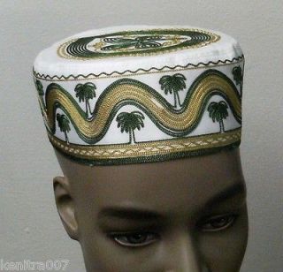   Lot x12 Kufi Jilbab Embroidered Topi Kofi Hat Skull Cap Hajj Hat L18