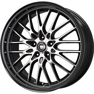 new 17x7 4x100 4x108 konig lace black wheels rims