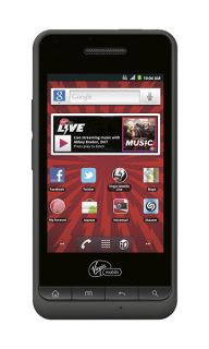 Virgin Mobile Chaser Black Smart Phone Clean ESN No Contract new but 