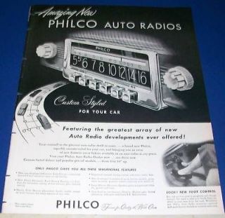 1947 philco car auto radio ad  11