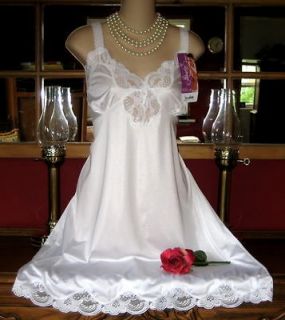 NEW Vintage White Slip 50 4X Lingerie Nightgown Babydoll Sissy Chemise 