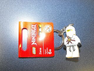 Lego Ninjago Zane Keychain Key Chain Key Ring Minifigure 