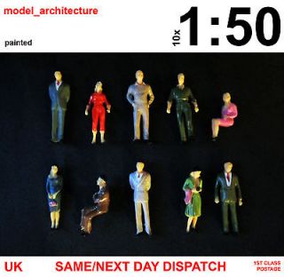   50 Architecture Scale Model Painted Figures / People (0 / O Gauge