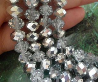 Promotion Wholesale 3x4mm 148pcs Crystal Faceted Rondelle Loose 
