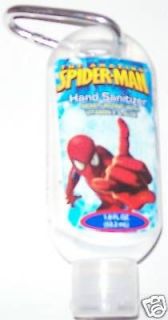 spiderman hand sanitizer with clip silver  2