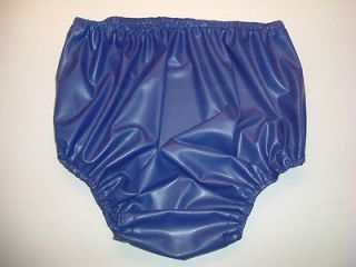latex baby san pants royal blue rubber sissy adult size