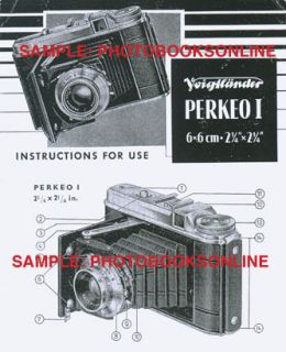 voigtlander perkeo i instruction manual  9 90