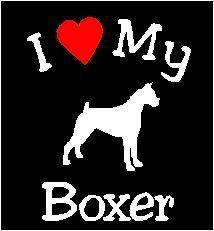dog boxer pet car decals stickers  5 75  free 