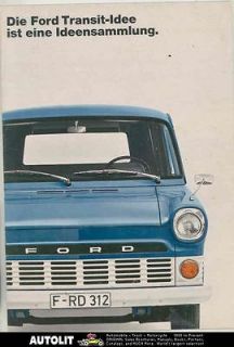 1970 Ford Transit Pickup Truck Station Wagon Brochure German