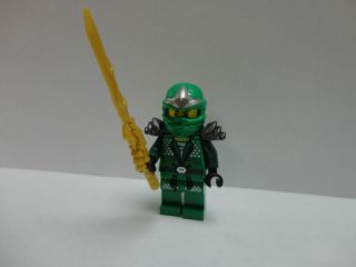 LEGO Ninjago LLOYD ZX Green Ninja miniFigure w/ gold dragon sword 