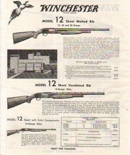 1953 winchester ad model 12 skeet gun shotgun time left