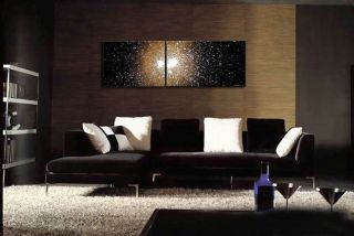 Abstract Oil Painting Outer Space Modern Home Office Decoration Wall 