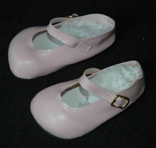 Doll Maker and Friends Pink Mary Jane Shoes, Measures 3 3/4 x 1 3/4 
