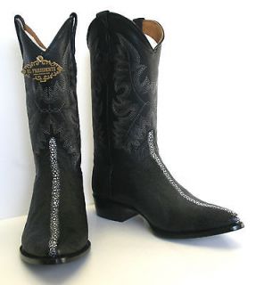stingray row stone design mans western cowboy boots j toe