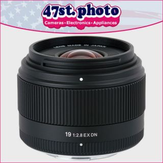 Sigma 19mm f/2.8 EX DN Lens for Sony E Mount Format Mirrorless Cameras