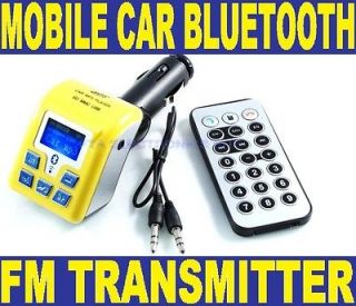 bluetooth car kit radio fm transmitter  wma player for