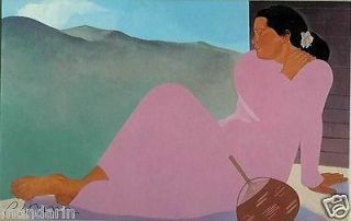SIGNED~KOHALA AFTERNOON ~ by PEGGE HOPPER ~Matted HAWAII Art ~ Ready 