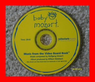 BABY MOZART CD   Music From The Video Board Book FREE SHIP Wolfgang 
