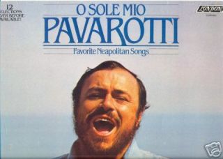 sealed pavarotti o sole mio london lp record mint new