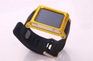 New Gold Aluminum bracelet watch band Wrist band Cover Case for iPod 
