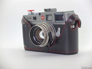 leica m8 m9 m e leather half case from thailand