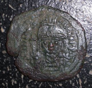 Ancient Byzantine Empire   Maurice Tiberius, 582   602 AD. 1/2 Follis 