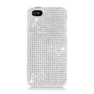 egc apple iphone 5 jeweled jewel all silver 377 cover