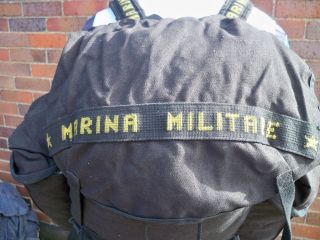 Italian Marines Backpack Marina Militare Rucksack Day Sack Bag RARE 