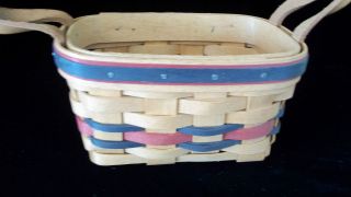 1993 Liberty Longaberger Basket   ALL AMERICAN COLLECTION leather 