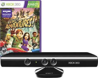 New Microsoft Xbox 360 Kinect Sensor Bar + Adventures Game Bundle 