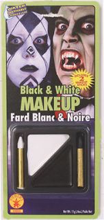 black and white makeup kit halloween accessories one day shipping