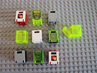 Lego Minifig ~ Mixed Lot Of 10 Storage Containers Safe Box Mail Hinged 